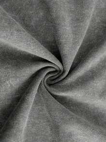 2026 Summer Tops1pc Retro Water Washed T Shirts, Artistic Graphic Featuring A Blooming Rose Intertwined With Bold Anti Social Club Text Symbolizing Contrast Between Beauty And Isolation Vintage 100% 230g Pure Cotton Casual Tee For Men,Street Y2K, Summer Tops, New Year Gifts,UnisexLoose And Comfortableshirt - 灰色 - 查看 4