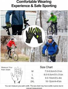 Guantes térmicos de Gel para Hombre, para Invierno y Clima frío - Verde - Ver 4