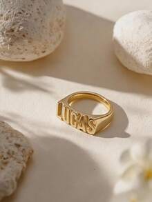 Anillo personalizado con estilo de rapero con nombre, regalo para el Día del Padre, Día de la Madre, San Valentín, cumpleaños, aniversario, amigos, graduación, Navidad, regalo familiar de alta gama - Estilo 4 - Ver 8