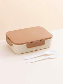 Multi-Compartment Lunch Box, Unisex Bento Box, Leakproof Divided Lunch Container For Students, Microwave- Sealed Meal Box Set - Multicolor - View 6