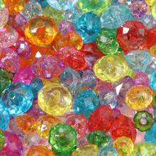 6/8/10毫米透明刻面扁平亚克力珠，100-500颗/包，算盘珠，适用于珠宝制作、DIY手工手链，亚克力珠 - 隨機混色 - 查看 7