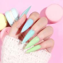 peacecolor 100 Colors Gel Nail Polish Set, Spring & Summer Gel Nail Polish Green Nude Transparent Beginner Home Use Full Set, Long-Lasting Removable Nail Gel, Holiday Gift - Multicolor - View 6