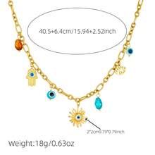 1 pieza Collar con colgante del ojo del diablo del amor para hombres - Aojo - Ver 5