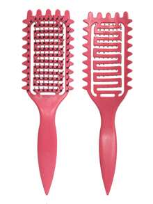 2035-brushes Cepillo rizador, adecuado para peinar, dar forma y fijar el cabello rizado, tanto para hombres como para mujeres, se puede usar en cabello seco o húmedo - Multicolor - Ver 32