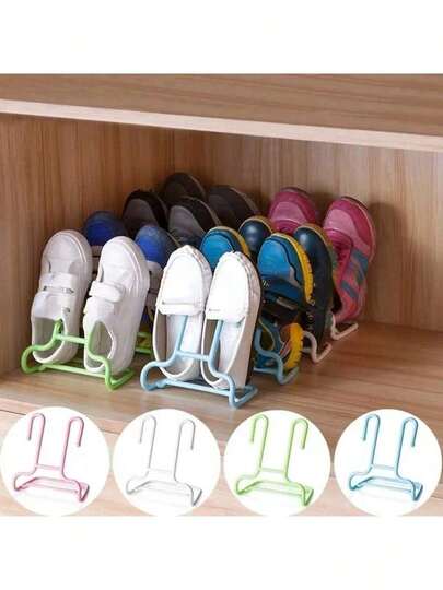 2-In-1 Vertical Shoe Rack And Shoe Stretcher, Space-Saving Shoe Rack - Portable Plastic Hanger, Suitable For Home Storage, Essential For Back To School Season, Multi-Function Balcony Shoe Rack And Shoe Drying Rack