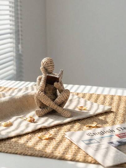 1pc Resin Little Reader Figurine Home Decor Ornament Best