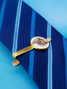 LICVIC Customized Tie Clip, Personalized Men's Tie Clip, Customizable Photo Men's Accessories, Men's Suit Accessories, Creative Men's Gifts, Customizable Image And Text Family Gifts, Valentine's Day Gifts, Birthday Gifts, Groomsman Gifts, Fashion, Couple Gifts, Friend Gifts - Style a - View 4