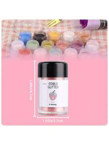 Edible Glimmer Powder Glitter Luster Dust Food Decorating Sprinkle Glimmery Dust For Drink Wine Beverage Cake Candy Dessert Bakery Restaurant Vegan - Multicolor - View 3