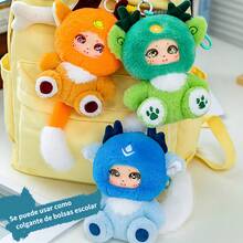 TendenciaPeluche Ninos Juguete Colgantes Llaveros De Peluche Para Bebes 15cm Muñeca Azul RegalosCalidad premium - Naranja - Ver 6