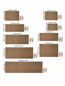 1 pieza Alfombra de área gruesa, alfombra durable y resistente, alfombra marrón, felpudo de cocina, felpudo, felpudo de exterior, parte inferior lavable, almohadilla rascadora para gatos, alfombra de cocina, alfombra de baño, felpudo de bienvenida, alfombra de cocina, alfombra de exterior, alfombra pequeña, resistente a la suciedad y aspiradora - Multicolor - Ver 9