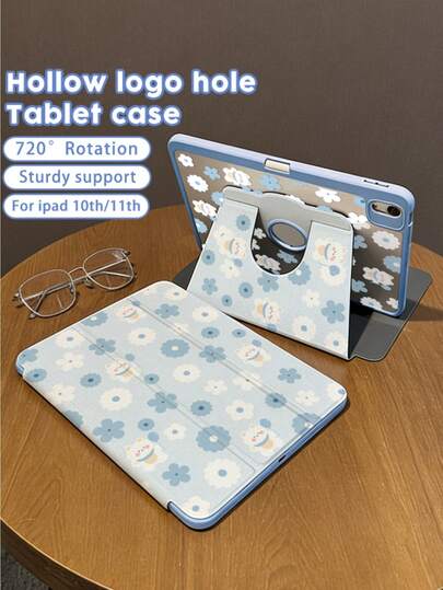 这款保护套适用于 iPad 10/9/2025 和 11 英寸 iPad Pro，采用可爱的星空小猫双面图案设计，透明亚克力后盖，支持自动唤醒/睡眠功能，多角度支撑，并设有笔槽。它是办公和学习的必备之选，且不带磁性。