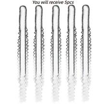 24 Inch Single Strand Double Ended Faux Locs, Felt Locs, Synthetic Locs, Handmade Crochet Locs, African Curly Long Wavy Wigs - Multicolor - View 17