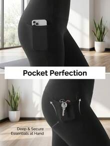 OKP 5 Pack High Waisted Yoga Leggings For Women With Side Pockets, Buttery Soft Butt Lifting Tummy Control Workout Pants, 4-Way Stretch Moisture Wicking Non-See-Through Leggings For Gym, Yoga, Running & Daily Lounge - 彩色 - 查看 4