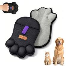Pet Cat Deshedding Grooming Glove, Cute Cat Paw Shaped Fur Remover Brush, Dog Hair Cleaning Tool, Pet Supplies - Multicolor - View 3
