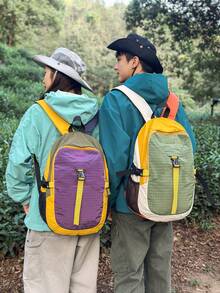 Lightweight Outdoor Hiking Backpack, Professional Large Capacity Travel Backpack, Nylon Fabric - A - View 2