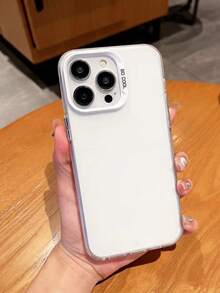 Phone Case: Metal Frosted Protective Case Compatible With Iphone 16/15/14 Pro Max/13/12/11 Pro Max/17 Pro Max/17 Pro Max/17/AIR - White - View 1