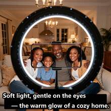 10-Inch Ring Light Stand Combo, USB Ring Light With Tripod Stand, Essential For Photography And Shooting, Soft Lighting Caresses The Eyes, Warm Family Radiance - Bracket Light Combination - View 8