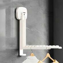 Rack Secagem Cabideiro de Roupas Dobrável com Ventosa Sem Furo Resistente - Dobrável - Visão 7