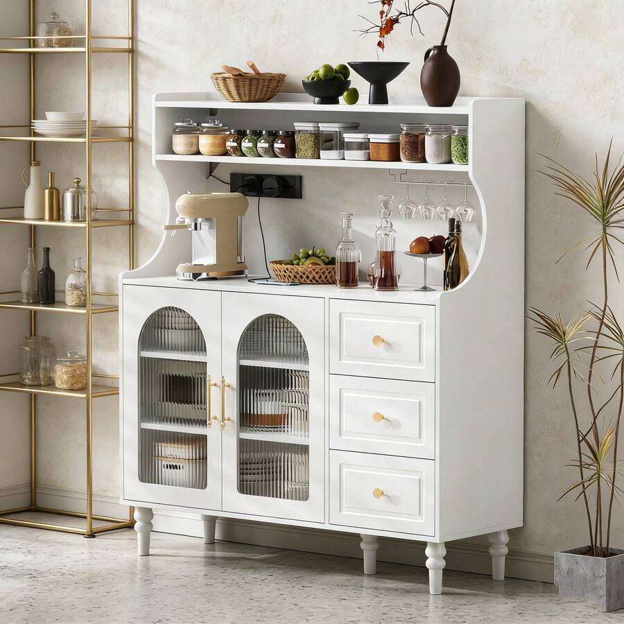 Buffets & Sideboards - White + MDF-1 - View 1