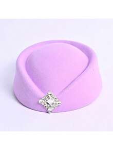 1pc Women's Retro Felt Hat, French Elegant Minimalist Wool Felt Hat, Suitable For Tea Party, Wedding, Party, Daily Wear, Street Photography, Ceremony, All Seasons - a - View 16