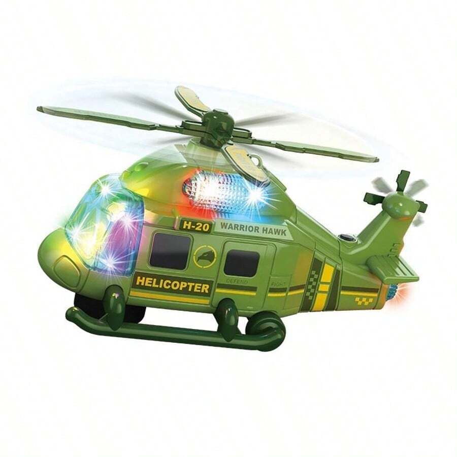 Helicóptero de Juguete de Policía Luces Música Spray Acción para Niños Controlador Material Plástico Nivel Principiante Uso al Aire Libre,helicóptero juguete,Juguetes para helicópteros para niños mayores de 3 años,juguete de helicóptero para niños,juguete helicóptero para niños - Blanco - Ver 1
