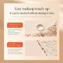 Polvo compacto translúcido - Polvo suelto - Polvo fijador mate - Polvo fijador resistente al agua de larga duración - Polvo controlador de grasa con borla de cobertura total - Multicolor - Ver 9