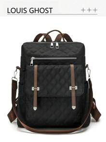 菱形绗缝背包 | 诠释旅行美学，适用于各种场景，在日常生活、通勤和旅行中释放绝对的视觉主导权，全功能三模式矩阵：全系列采用菱形绗缝工艺和多口袋设计 - 彩色 - 查看 2