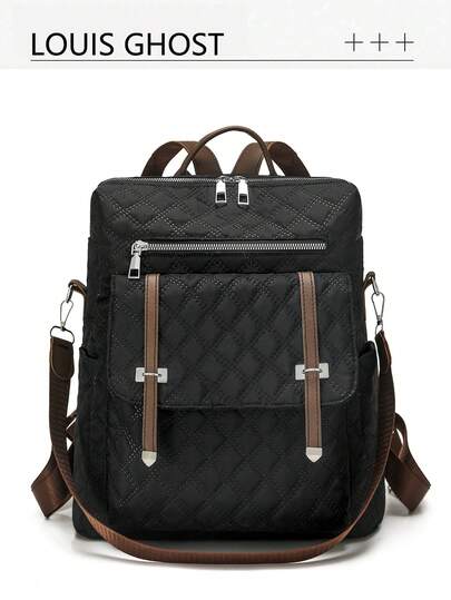 菱形绗缝背包 | 诠释旅行美学，适用于各种场景，在日常生活、通勤和旅行中释放绝对的视觉主导权，全功能三模式矩阵：全系列采用菱形绗缝工艺和多口袋设计