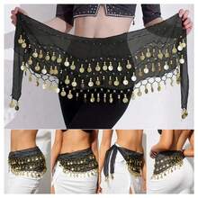 1pc Handmade Multi-Color Portrait Metal Cloth Waist Skirt, Decorative Belly Dance Skirt With Slightly Distressed Effect, Anchor Design, Suitable For Stage Performance. Bohemian, Retro, Party, Nightlife, Beach Outfit, Festival Clothing And Accessories - Multicolor - View 2