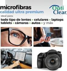 ¡Recomendado Opticlear!®| Paños de Limpieza de Lentes Ultra Premium| Paquete de 8| Medidas: 19x17cm| Limpia tus Lentes Sin Rayones| Lentes, Cámaras, Auriculares VR/AR, Pantallas| Colores: Morado (2), Verde (2), Azúl (2), Naranja (2)¡Top de Temporada - 1 - Ver 4