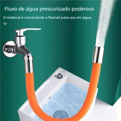 Mangueira Flexível de Silicone Extensora de Torneira 20/30/50 cm