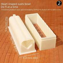 1pc Sushi Making Kit, DIY Shou Driver, Japanese Sushi Roll Machine Rice Mold, Bento Accessories, Household Kitchen Tools - Multicolor - View 10