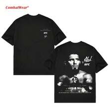 Super Value Hot  T-Shirt Full Size S-5XLCOMBATWEAR Islam Makhachev  322 Tee,  MMA Fan Custom Graphic Design, Gym Wear, Gift For Fighters, Sports Apparel Suitable For Fans Gift HD006 - Black - View 6