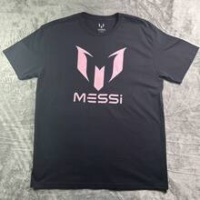 MESSIs Collection- Logo Graphic Short Sleeve Tee- Black Pink - Size LRG- NWOT - màu đen - Xem 1