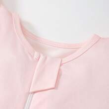 1pc Newborn Baby Girl Cute Rabbit & Cherry Print 3D Sleeping Bag, 1.5 Tog, Comfortable & Skin-Friendly, Suitable For Spring/Summer, Ideal Home Accessory For Adorable Infants - Pink - View 3