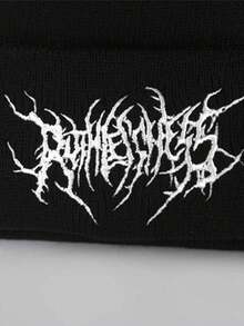 1/2pcs Casual Men Embroidered Scarf Knitted Beanie, Women's Fashion Street Ski Hat, Warm And Versatile Cold Weather Cap, Loose Fit - Multicolor - View 6