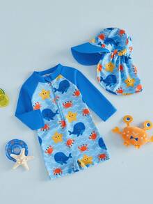 Baby Girls Beachwear - Blue - View 3