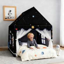 Abulun Children's Tent, Suitable For Both Boys And Girls. Foldable Tent. High-Quality Fabric. Easy To Install. Suitable For Indoor Use, Outdoor Picnics And As Birthday Gifts. - Blue - View 11