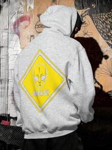Oversized Sweatshirt Area 51 Alien Street Unisex Dtf Ref4558 - 灰色 - 查看 1