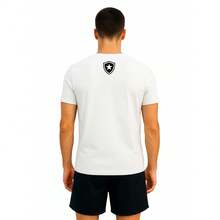 Camiseta Botafogo Estrela Blusa Botafogo Roupa Masculina 100% Algodão. - Branco - Visão 2
