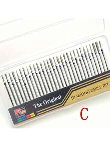 30pcs Nail Drill Bits Cuticle Cleaner Tungsten Steel Rotary Polishing File Grinding Heads Manicure Pedicure Nail Salon Tools - Multicolor - View 6