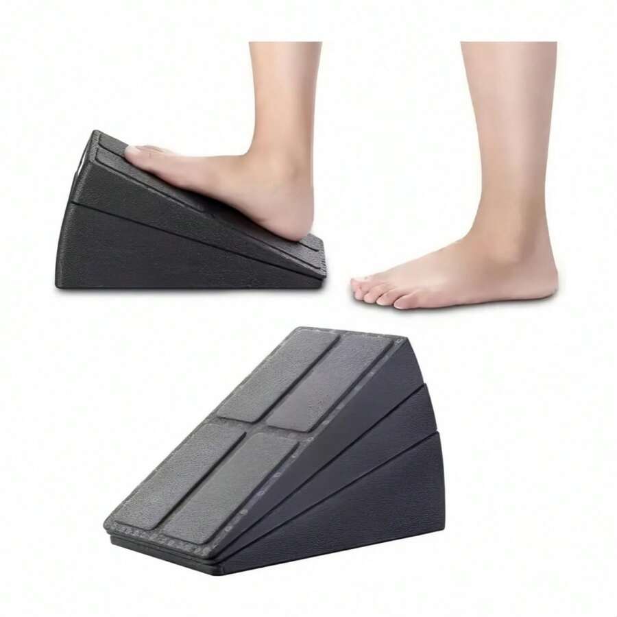 Adjustable Squat Wedge Block Set Of 3 – Multi-Angle (8.5°, 17°, 34°) Yoga & Fitness Incline Board For Squats, Calf Stretch, Weightlifting – Portable Slant Board For Gym & Home Workout