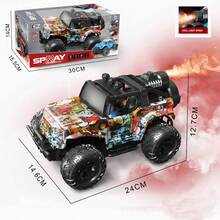 1: 16 vehículo de control remoto todoterreno, escalada eléctrica de cuatro ruedas con iluminación en aerosol, modelo de coche de juguete de regalo de cumpleaños del niño (incluido el paquete eléctrico),mini coche rc,coche rc minidrift - R9027-410 - Ver 2
