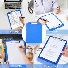 TABLA PORTAPAPELES CON CLIP/ AZUL - Libro único - Ver 3