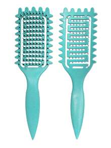 2035-brushes Cepillo rizador, adecuado para peinar, dar forma y fijar el cabello rizado, tanto para hombres como para mujeres, se puede usar en cabello seco o húmedo - Multicolor - Ver 26