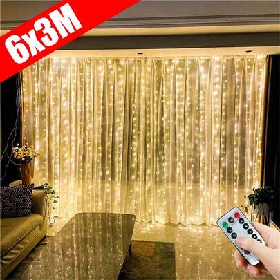 Luces de hadas LED con cable, alimentadas por USB, 8 modos con control remoto, adecuadas para dormitorio, decoración interior, boda, cumpleaños, jardín, Día de San Valentín, Ramadán, Navidad, decoración del ambiente del hogar