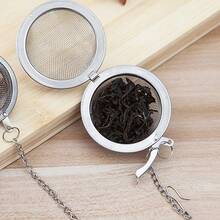 3 piezas Infusor de té de bola de especias de acero inoxidable, bola de condimentación, colador de olla de cocina, caja de condimentos redonda, accesorios de cocina - Plateado - Ver 3