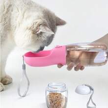 2-In-1 Pet Water & Food Bowl, Large Capacity Portable Cat/Dog Feeding Dish - Multicolor - View 6