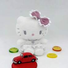 SANRIO 1个毛绒天使猫玩偶，儿童安抚玩偶，家居装饰，抱枕，女孩礼物，节日礼物 - 彩色 - 查看 7