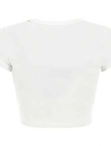 Ribs Lorde Baby Tee Shirt - GRWM Baby Tee, Ultrasound Tour Shirt, Graphic Music Tee, Girl Babytee - 白色 - 查看 3